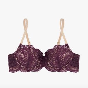 Third Love 4/7™ Lace Balconette Bra Plum 32F